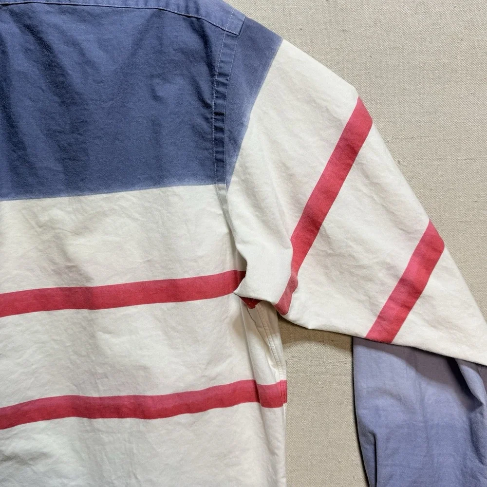 vintage polo ralph lauren Shirt Color Block 90s Men's Large Baggy